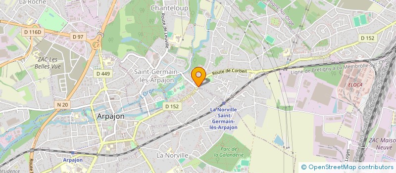 localisation de l'entreprise MONSIEUR KADDOUR GUERRIB à SAINT-GERMAIN-LES-ARPAJON