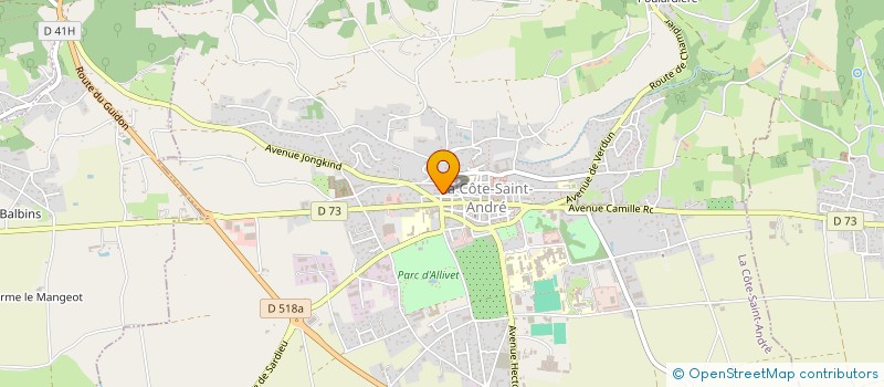 localisation de l'entreprise MONSIEUR KADDOUR MESSEGUEN  LA COTE-SAINT-ANDRE