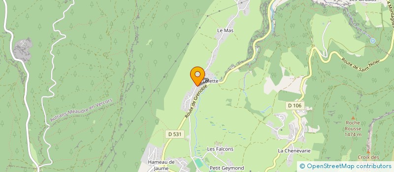 localisation de l'entreprise MONSIEUR KADER BELLIN  LANS-EN-VERCORS