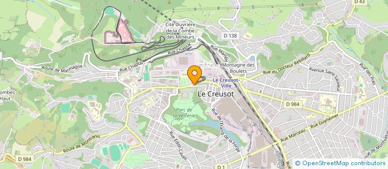 localisation de l'entreprise MONSIEUR KADER BOUKADDA  LE CREUSOT