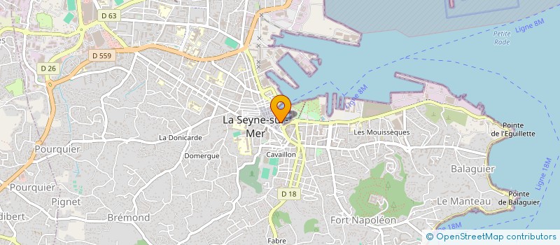 localisation de l'entreprise MONSIEUR KADER HASSAINE à LA SEYNE SUR MER