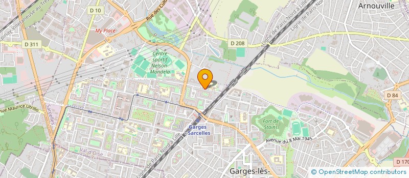 localisation de l'entreprise MONSIEUR KADER MD ABDUL  SARCELLES