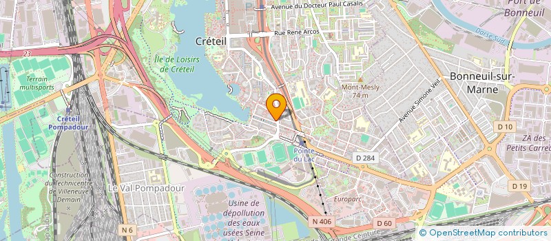 localisation de l'entreprise MONSIEUR KADIMA N'KASHAMA  CRETEIL