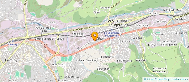localisation de l'entreprise MONSIEUR KADIR GOKSEN  LE CHAMBON-FEUGEROLLES
