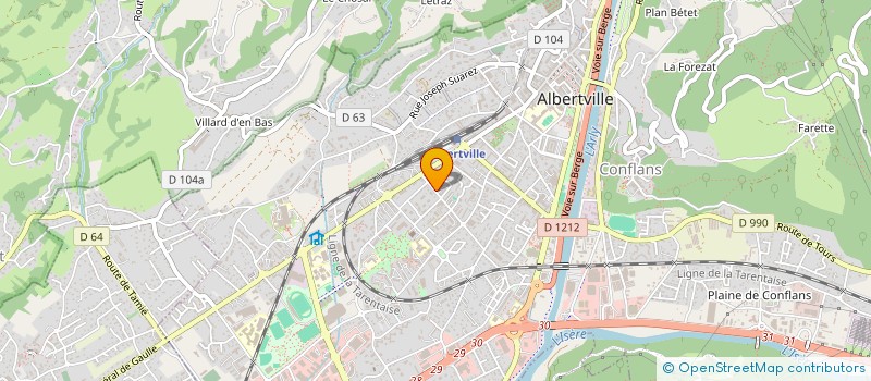 localisation de l'entreprise MONSIEUR KADIR UNAL à ALBERTVILLE