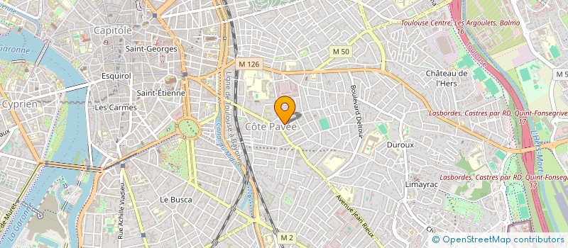 localisation de l'entreprise MONSIEUR KADJO JEAN HUGUES ASSOUM  TOULOUSE
