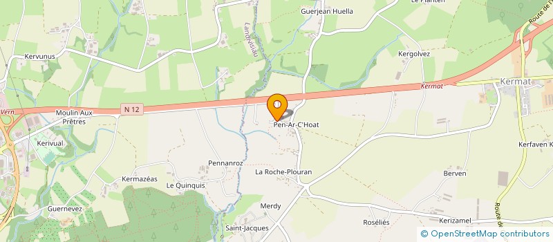 localisation de l'entreprise MONSIEUR KADOU MAEL LE ROUZO  SAINT-PABU