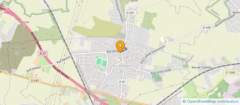 localisation de l'entreprise MONSIEUR KADOUR MATOUG  ESCAUDAIN