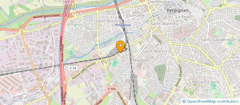 localisation de l'entreprise MONSIEUR KAEL MAM-LAM-FOUCK  PERPIGNAN