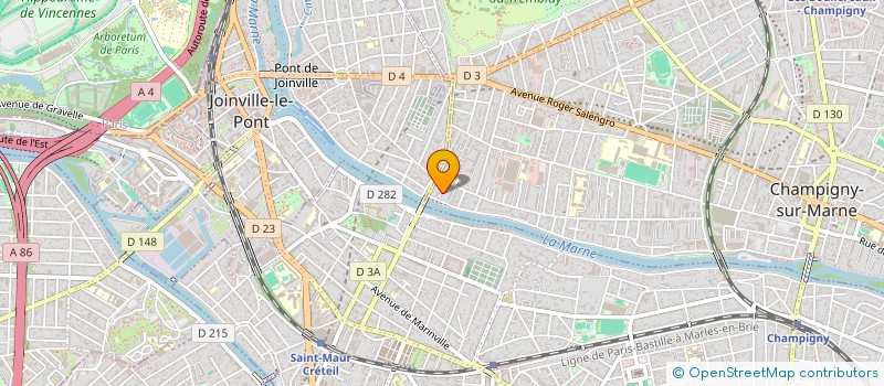 localisation de l'entreprise MONSIEUR KAI ZHANG à CHAMPIGNY-SUR-MARNE