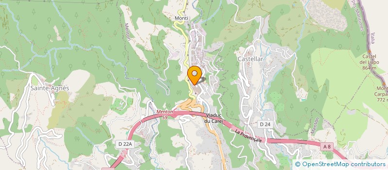 localisation de l'entreprise MONSIEUR KAIDO MIGUEL MAXIME ROMERO  MENTON