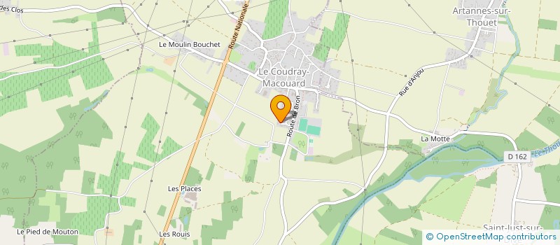 localisation de l'entreprise MONSIEUR KAINY BOUGET  LE COUDRAY-MACOUARD