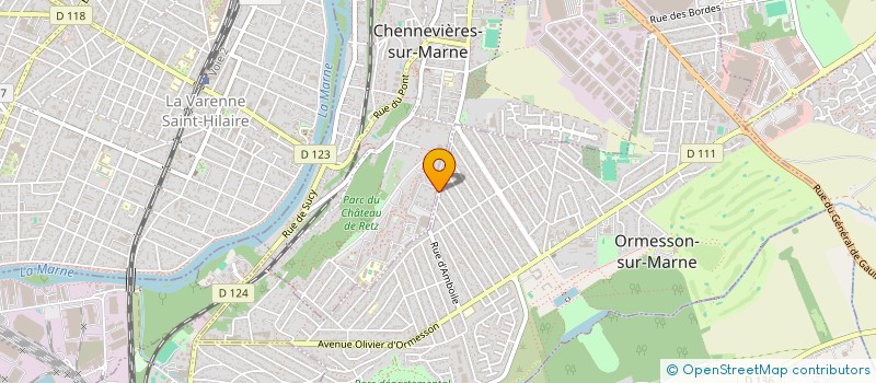 localisation de l'entreprise MONSIEUR KAIO VITOR SILVA  CHENNEVIERES-SUR-MARNE