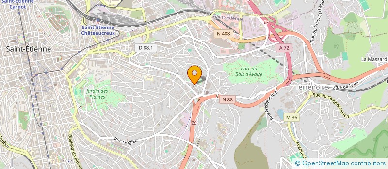 localisation de l'entreprise MONSIEUR KAIS ACHOUR  SAINT-ETIENNE