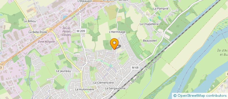 localisation de l'entreprise MONSIEUR KAIS BEN ABBES  THOUARE-SUR-LOIRE