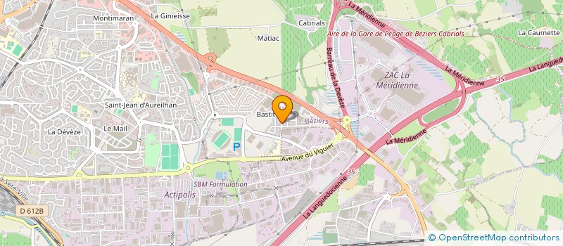 localisation de l'entreprise MONSIEUR KAIS BENCHELLOUG  BEZIERS