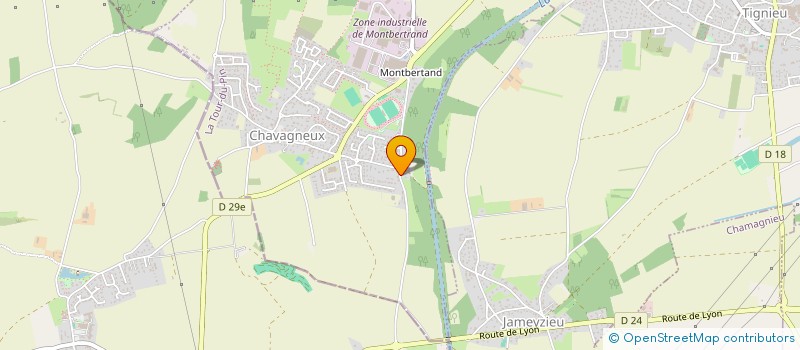 localisation de l'entreprise MONSIEUR KAIS BOUGUERRA  CHARVIEU-CHAVAGNEUX