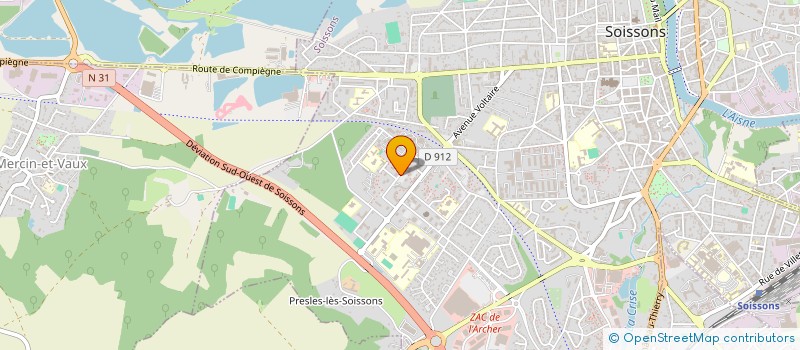 localisation de l'entreprise MONSIEUR KAIS DJEBARA à SOISSONS