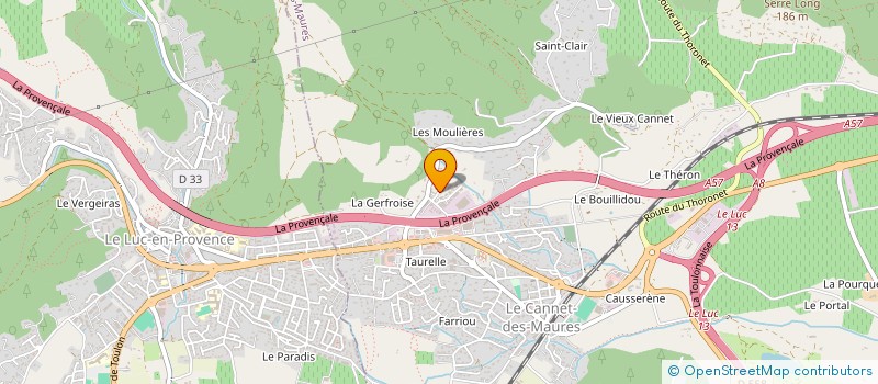 localisation de l'entreprise MONSIEUR KAIS EL HOUARI  LE CANNET-DES-MAURES