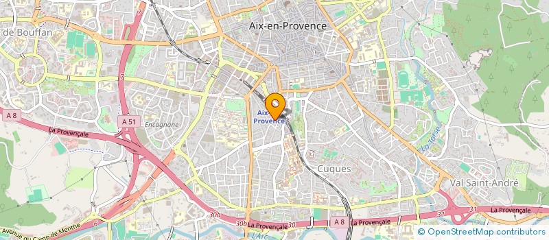 localisation de l'entreprise MONSIEUR KAIS MAGNALDI  AIX-EN-PROVENCE