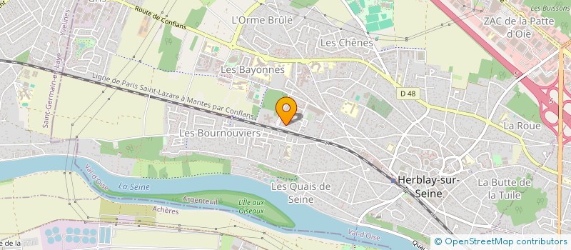 localisation de l'entreprise MONSIEUR KAIS MAJDOUB  HERBLAY-SUR-SEINE