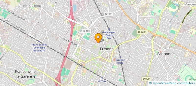 localisation de l'entreprise MONSIEUR KAIS TOUMI  ERMONT