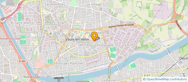 localisation de l'entreprise MONSIEUR KALAB ISSAC  VAULX-EN-VELIN