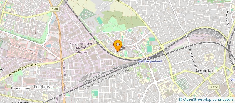 localisation de l'entreprise MONSIEUR KALALA NGANDU  ARGENTEUIL