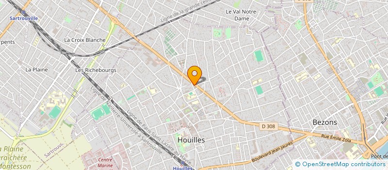 localisation de l'entreprise MONSIEUR KALAM KHAN  HOUILLES