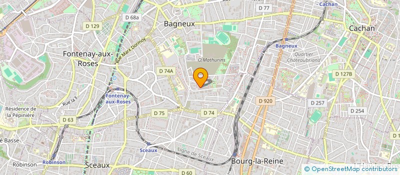 localisation de l'entreprise MONSIEUR KALANGA KAPEPULA à BAGNEUX