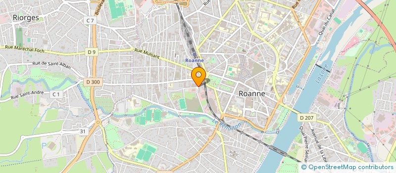 localisation de l'entreprise MONSIEUR KALE DIOP  ROANNE