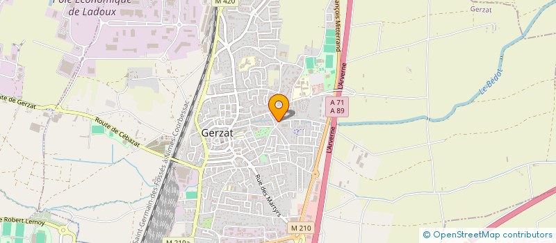 localisation de l'entreprise MONSIEUR KALED BENBOULERBAH à SAINT-BEAUZIRE