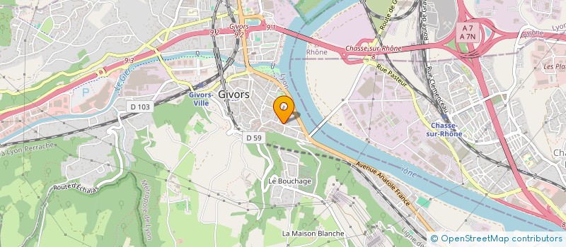 localisation de l'entreprise MONSIEUR KALED BIBIMOUNE à GIVORS
