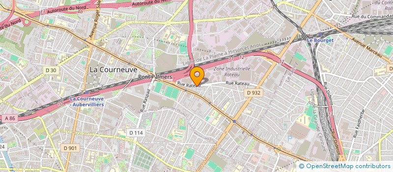 localisation de l'entreprise MONSIEUR KALEEM RANA à LA COURNEUVE