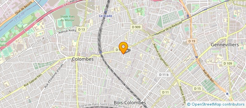 localisation de l'entreprise MONSIEUR KALEVA YOU à COLOMBES