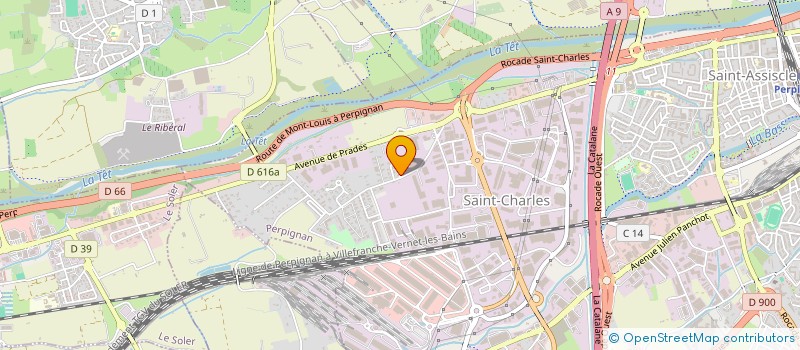 localisation de l'entreprise MONSIEUR KALID DERKAOUI  PERPIGNAN