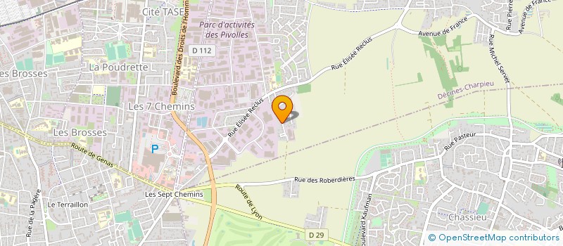 localisation de l'entreprise MONSIEUR KALIDE IGUENARAN  DECINES-CHARPIEU