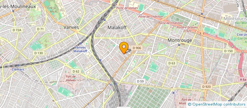 localisation de l'entreprise MONSIEUR KALIDOU CISSOKO  MALAKOFF