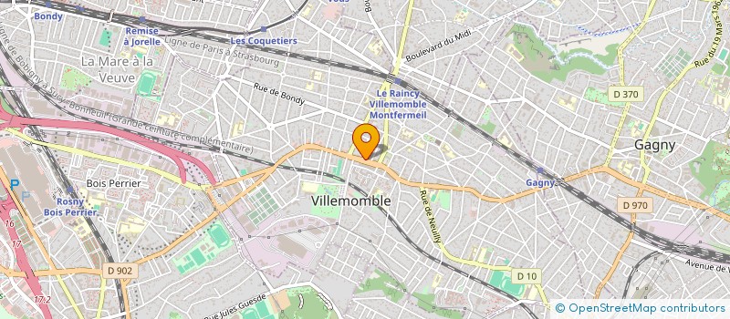 localisation de l'entreprise MONSIEUR KALIFA BOUSSAID à VILLEMOMBLE