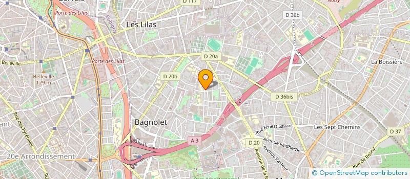 localisation de l'entreprise MONSIEUR KALIFA SAKINE  BAGNOLET