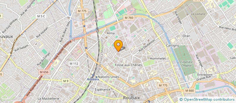 localisation de l'entreprise MONSIEUR KALIFA SAVANE  ROUBAIX