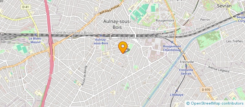 localisation de l'entreprise MONSIEUR KALIFA TOURE à AULNAY-SOUS-BOIS