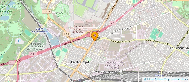 localisation de l'entreprise MONSIEUR KALIFALA DOUMBIA à LE BOURGET