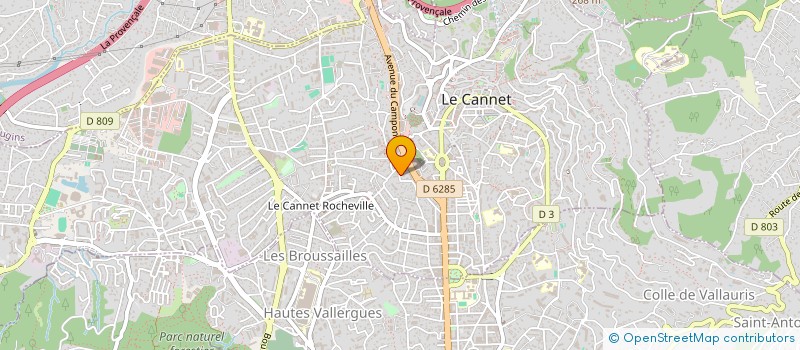 localisation de l'entreprise MONSIEUR KALIL BOUAKLINE  LE CANNET