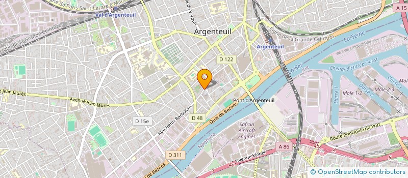 localisation de l'entreprise MONSIEUR KALIL MAKNOUN  ARGENTEUIL