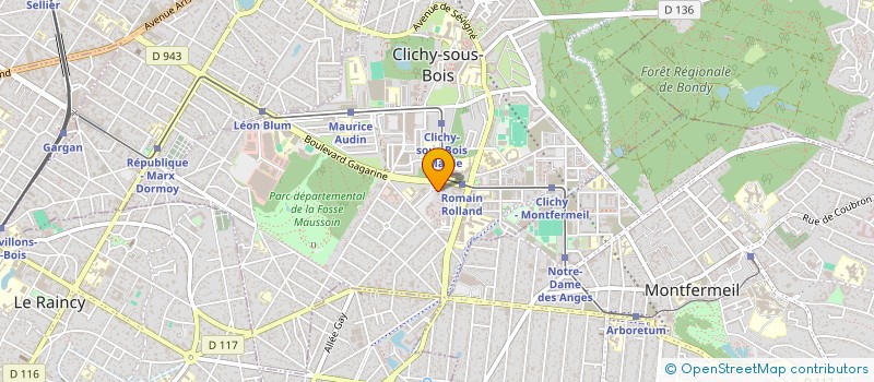localisation de l'entreprise MONSIEUR KALILOU BERTHE à CLICHY-SOUS-BOIS