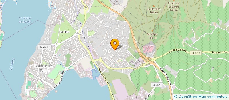 localisation de l'entreprise MONSIEUR KALVIN COLANTONIO  BALARUC-LES-BAINS