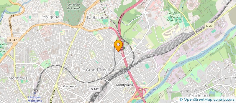 localisation de l'entreprise MONSIEUR KALVIN COUVIDAT  LIMOGES