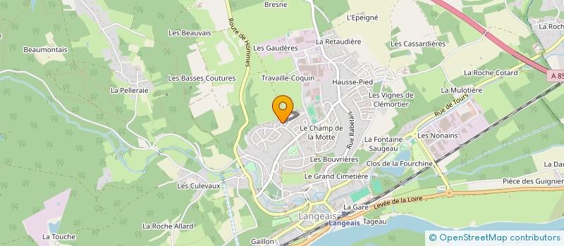 localisation de l'entreprise MONSIEUR KALVIN GIRARDET  LANGEAIS