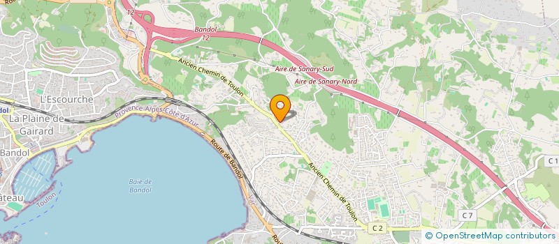localisation de l'entreprise MONSIEUR KALVIN PINHAS à SANARY-SUR-MER
